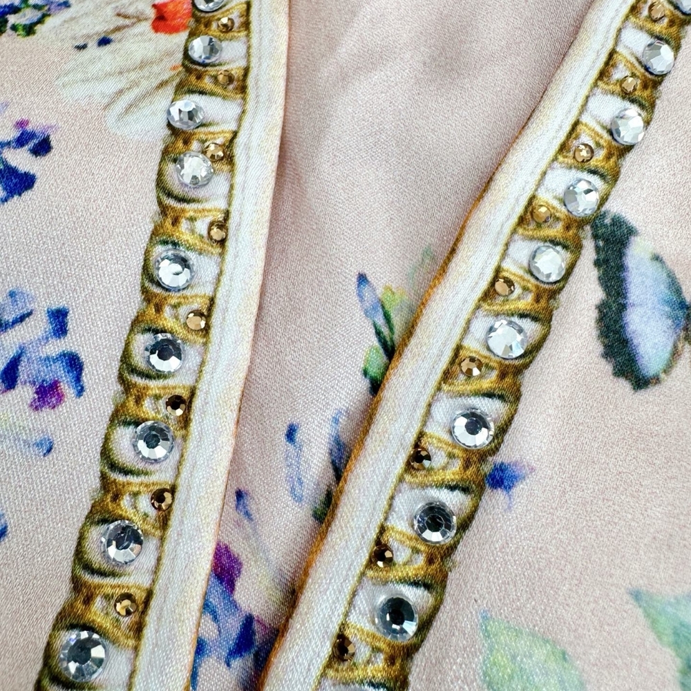 Camilla bias halter dress with ruffle hem - Picture 13 of 13
